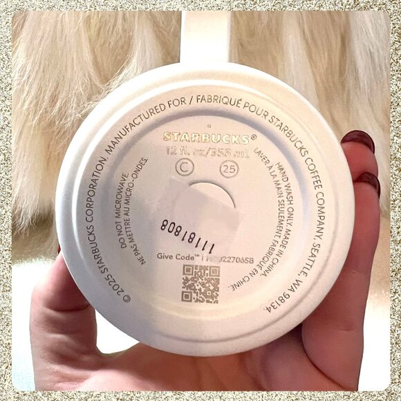 🐒 NWT 2025 Starbucks x Roller Rabbit "Coffeehouse Bonanza" SS 12oz Mug w/ Lid - Picture 5 of 5